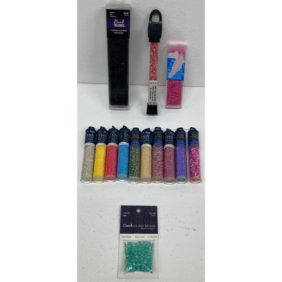 Unbranded Other - Large Mixed Bead Lot Jewelry Making Supplies Glass Beads